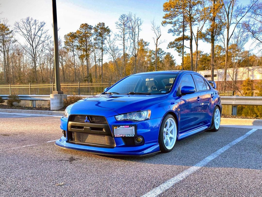 2008-2015 Mitsubishi Evolution 10 Front Lip with Splitter - Elite Style Garage